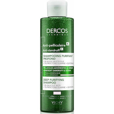 VICHY Dercos Anti-Dandruff Deep Purifying Shampoo Σαμπουάν Κατά Της Πιτυρίδας 250ml