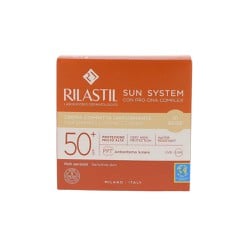 Rilastil Sun System Uniforming Compact Cream SPF50+ Αντηλιακή Κρέμα Προσώπου 01 Beige 10gr 
