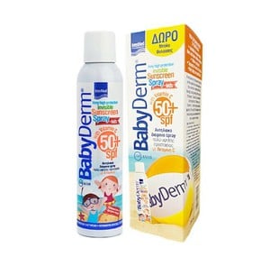 Intermed BabyDerm Sunscreen Spray SPF50 Διάφανο Πα
