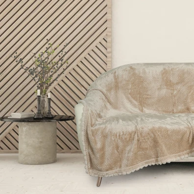 Das Home Κουβερτα Fleece 130χ170 1187 Beige 130x17