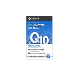 Agan Co-Enzyme Q10 100mg Συμπλήρωμα Διατροφής Με Συνένζυμο Q10 100mg 30 κάψουλες
