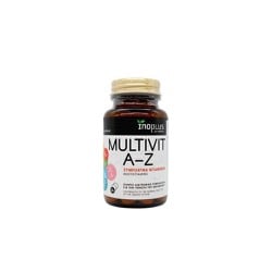 InoPlus Multivit A-Z Διατροφικό Συμπλήρωμα Με 13 Βιταμίνες 30 κάψουλες