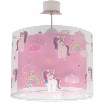 Kids Pendant Light Ceiling Unicorn Pink