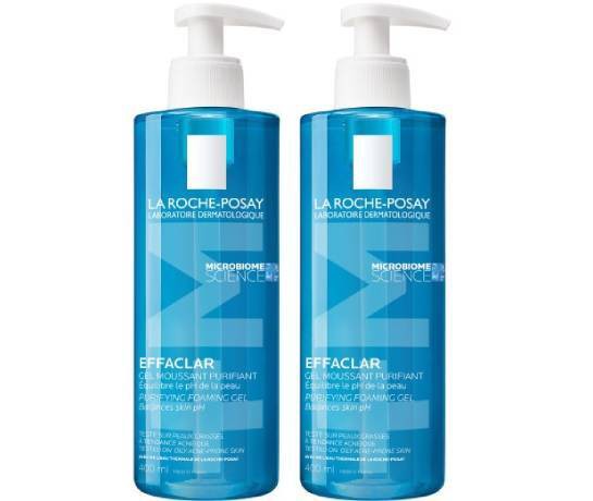 Combo Effaclar Gel Moussant Purificante 400 Ml X 2