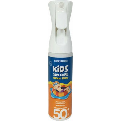 FREZYDERM  Kids Sun Care SPF50+ Παιδικό Αντηλιακό Spray Πολύ Υψηλής Προστασίας Προσώπου & Σώματος Σε Μορφή Κρέμας 275ml