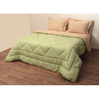 Πάπλωμα Δίχρωμο Μονό 160x240 Microfiber Πράσινο/μπ