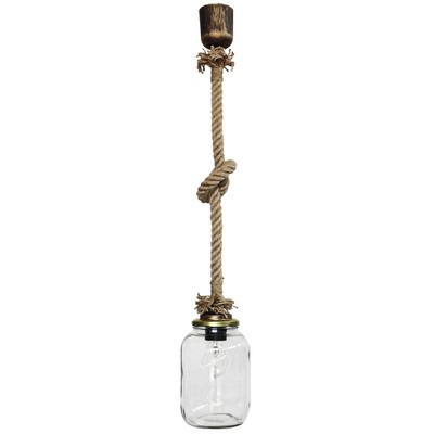 Pendant Light 1 Light Rope With Vase Rope Ε27