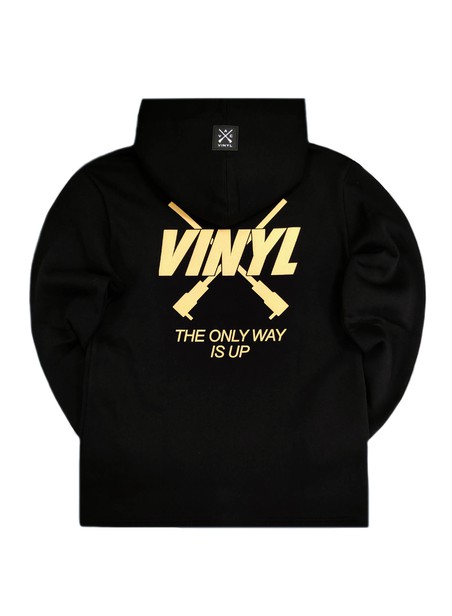 Vinyl art clothing the only way is up hoodie - black
