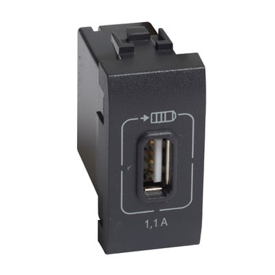 Ll Socket Usb Charger Graphite