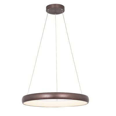 Pendant Light D60cm Brown Satin Led 3000K 50W