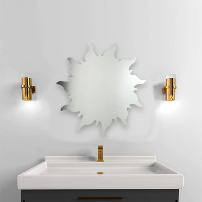 Καθρέπτης μπάνιου τοίχου σχέδιο ήλιος κρεμαστός ή 