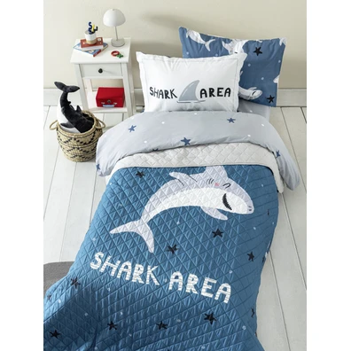 Κουβερλί Μονό 160x220 - Shark Area Nima Kids 160x2