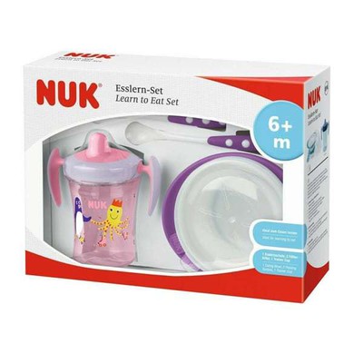 Nuk Food Learning Set for Girl 6m+
