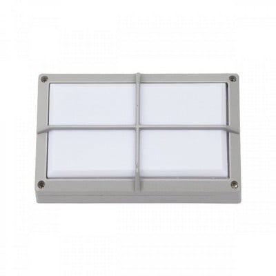 Wall Light E27 15W IP54 Parallelogram Silver