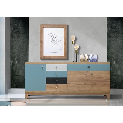 Μπουφές Country 200x85x45cm Μελαμίνη Με Επιλογή Χρ