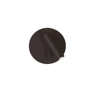 Wall Light Led Round Moby Black 4188201