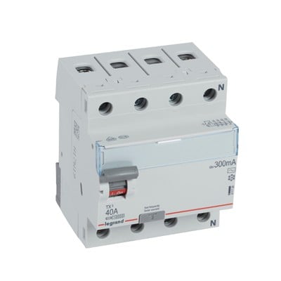 Tx3 Residual Current Circuit Breaker 4P D 40A 300M