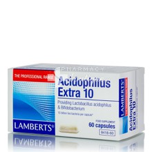 Lamberts ACIDOPHILUS Extra 10 - Προβιοτικά, 60 caps  (8418-60)