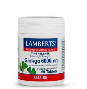 Lamberts Ginkgo Biloba 6000mg, 60 Ταμπλέτες