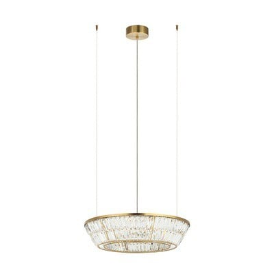 Pendant Light Led 38W 3000K Metal-Crystal-Antique 