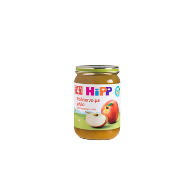 HIPP Bio Βρεφική Φρουτόκρεμα Ροδάκινο Με Μήλο Από 4 Μηνών 190g