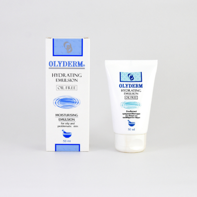 OLYDERM Hydrating Oil Free Face Emulsion Ενυδατικό Γαλάκτωμα Προσώπου Για Λιπαρά Δέρματα 50ml