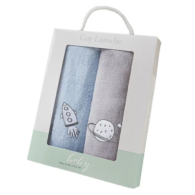 Βρεφικές Πετσέτες boy set 2 guy Laroche  100% Fine