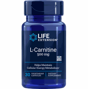 Life Extension L-Carnitine 500mg,  30caps