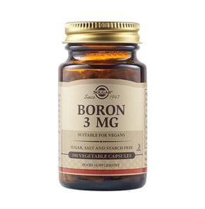 Solgar Boron 3mg - Βόριο για Οστεοπόρωση & Εμμηνόπ