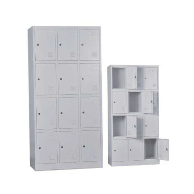 Locker 12 Θέσεων Μέταλλο Βαφή Γκρι