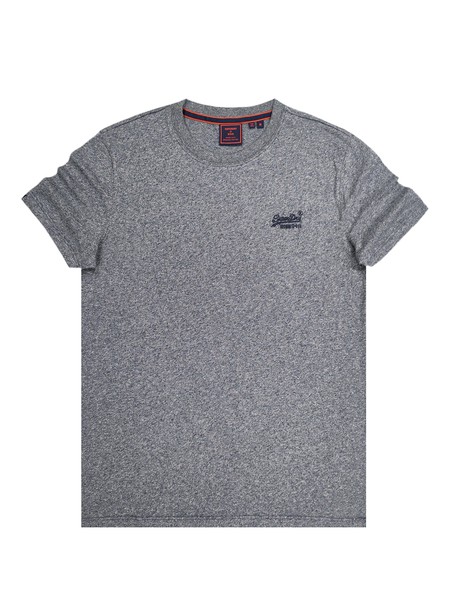 Superdry frosted navy grit vintage logo embroidered tee - 5 wu