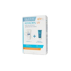 Ducray Promo Keracnyl UV SPF50+ Αντηλιακή Κρέμα Προσώπου Κατά Των Ατελειών Για Δέρμα Με Τάση Ακμής 50ml + Δώρο Gel Moussant 40ml