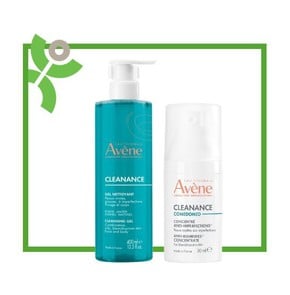 Avene Cleanance Soapless Gel Cleanser, 400ml & Cle