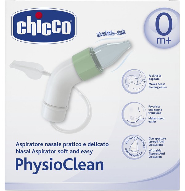 Chicco PhysioClean Kit 0m+ Κιτ Αναρρόφησης για τη Μύτης του Μωρού, 1 τεμ