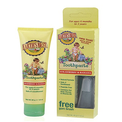 Earth's Best Toothpaste & Gum Brush Βρεφική Παιδικ