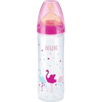 Nuk New Classic Πλαστικό Μπιμπερό Με Θηλή Latex 6M