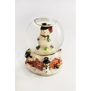 Snowball with Snowman in Brown Base 760038D