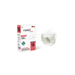 Famex Μάσκα Πολύ Υψηλής Προστασίας FFP3 NR Λευκή 10 τεμάχια