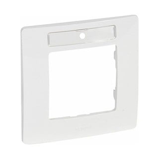 Niloe Frame 1 Gang With Label White 665006