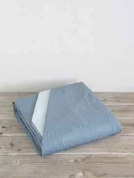 Bedspread Natara - Light Gray / Gray Petrol