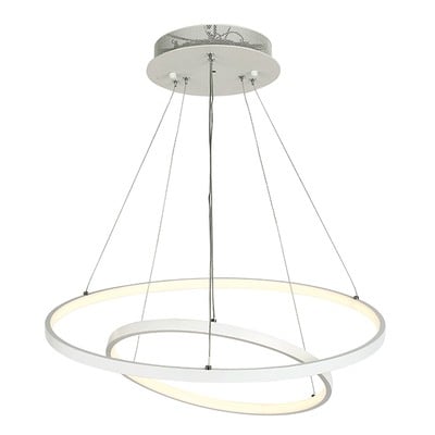 Pendant Light Circle D60-D40 White Led 75W