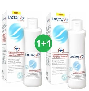 1+1 Lactacyd Intimate Wash With Prebiotics + Sensi
