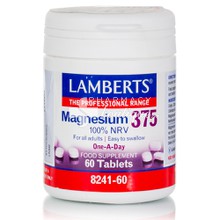 Lamberts Magnesium 375 One-A-Day - Μαγνήσιο, 60 tabs (8241-60)