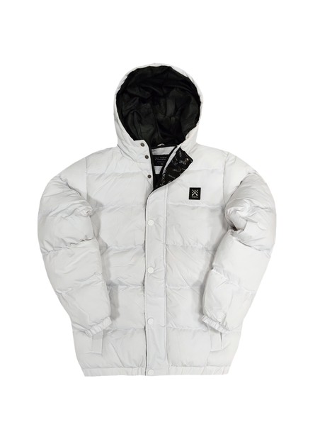 Vinyl art clothing puffer jacket - white