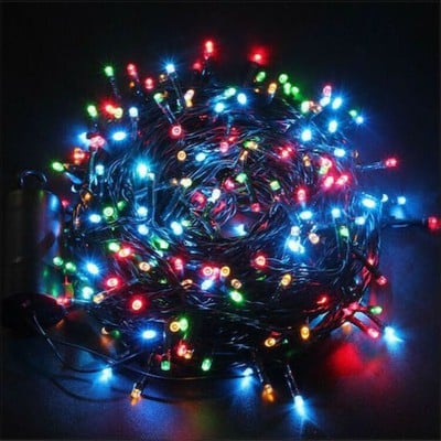 Christmas Lights 600 Led With Program And Green Ca