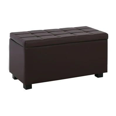 Σκαμπό Αποθηκευτικό Ταμπουρέ PU 113x43x45cm Denise