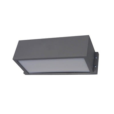 Wall Light E27 Parallelogram Horizontal Grey Slp-5