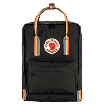 Σακίδιο Kanken, 16 lt, Black - Rainbow Pattern