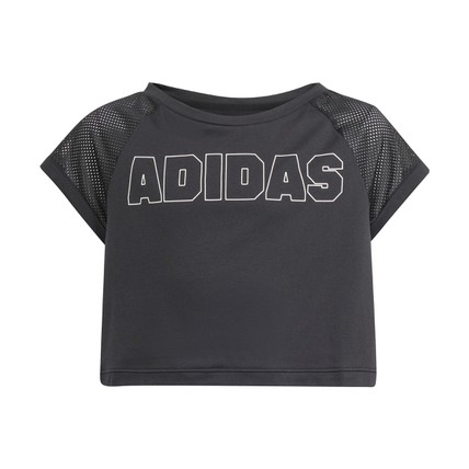 adidas kids girls aeroready dance crop t-shirt  (I