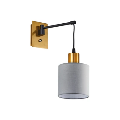 Se21-gm-9-sh1 Adept Wall Lamp Gold Matt and Black 